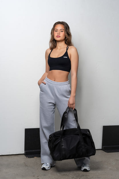 Grey Straight Fit sweatpants - for dame - Famme - Sweatpants